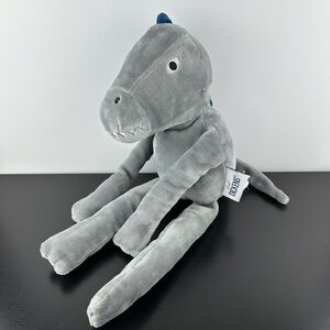 Lil Dickens Rare Gray Dinosaur 20” Large Dinosaur Plush Stuffed Animal HTF